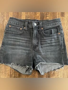 Levi Women's Black Denim Cutoff Shorts 27